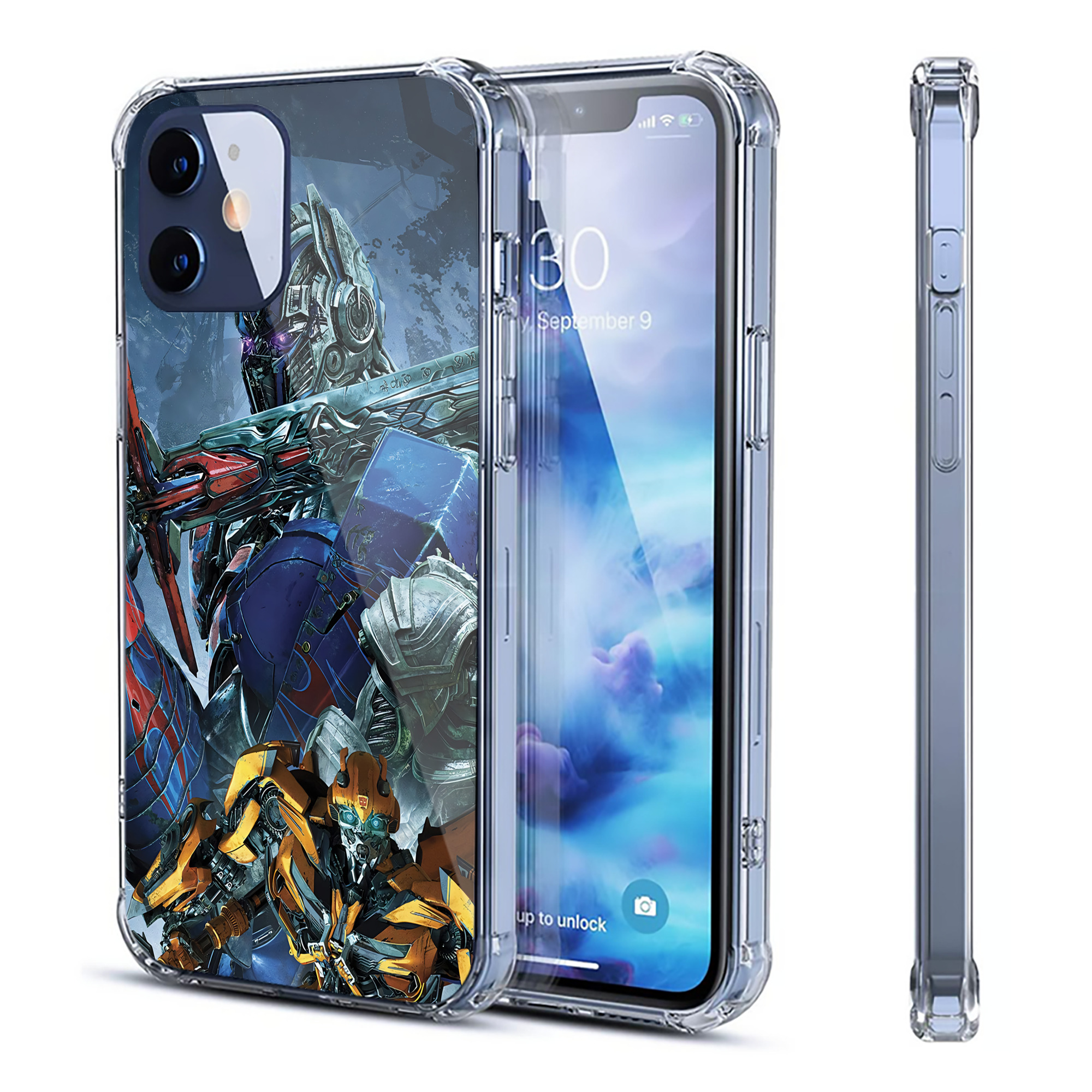 （画像用） Transformers トランスフォーマー 【iPhone 12シリーズ対応】透明スマホケース（クリアソフトケース）